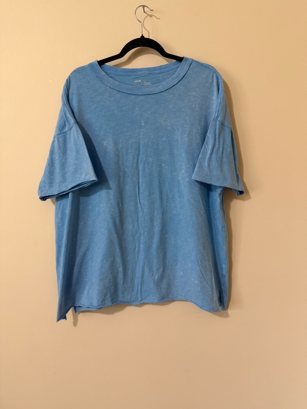 aerie Short Sleeve Tee in Light Blue. PTP 26.